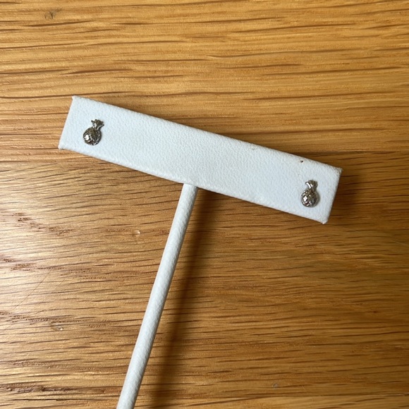 Sterling Silver Mini Pineapple Studs - Picture 4 of 5